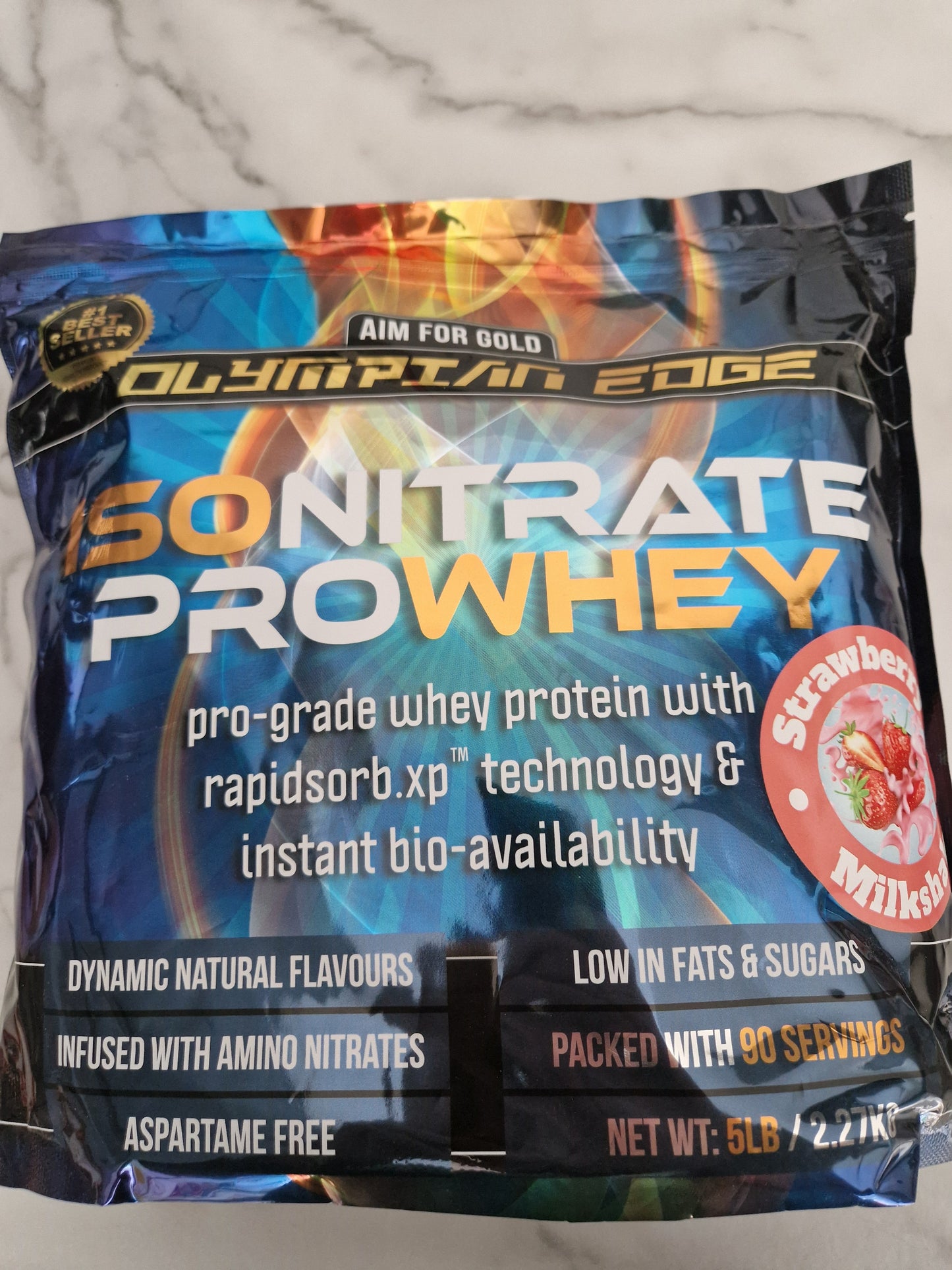 Olympian Edge Isonitrate Pro Whey 2.27kg ( strawberry milkshake)