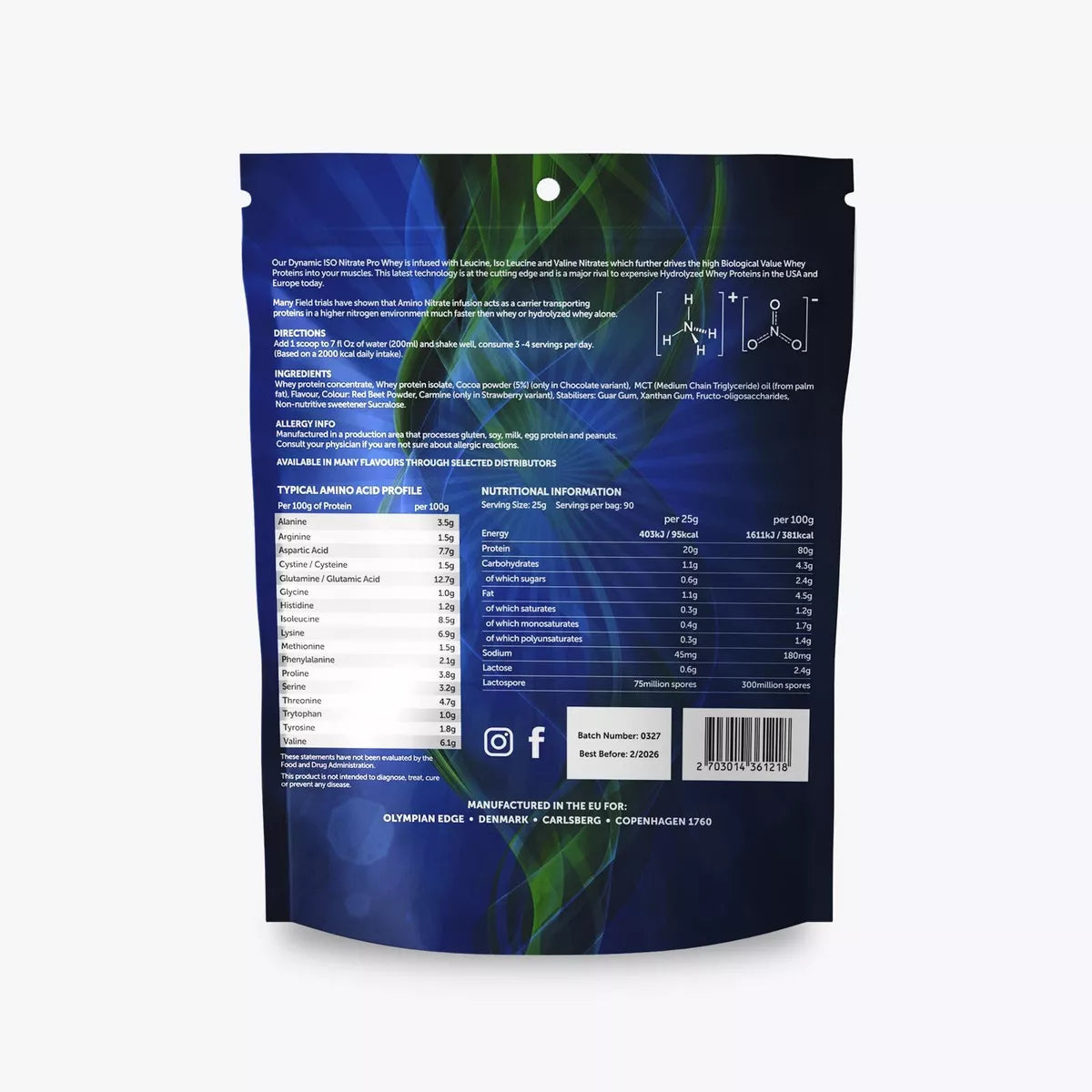 Olympian Edge Isonitrate Pro Whey 2.27kg ( strawberry milkshake)
