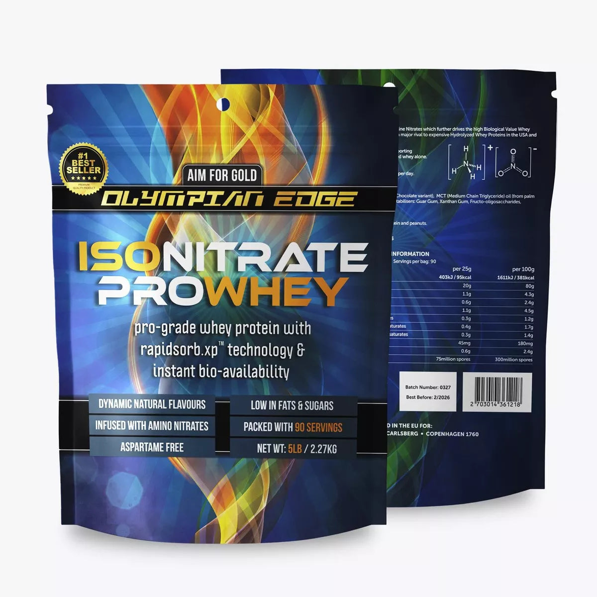 Olympian Edge Isonitrate Pro Whey 2.27kg ( strawberry milkshake)